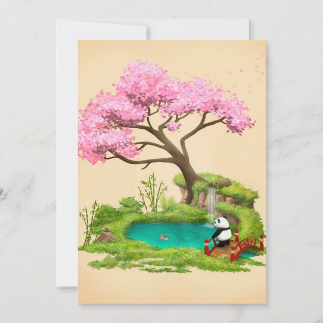 Convite Para Festa | Panda Lover | Urso Panda (Frente)