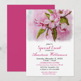 CONVITE PARA FESTA PINK SPRING FLING