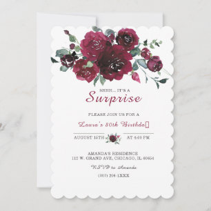 Convite Para Festa Surpresa de 80 Anos