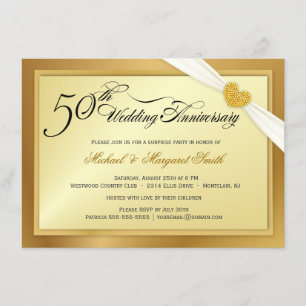 Convite para Festa Surpresa de Aniversário de 50 A