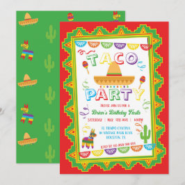Convite para Festa TACO PARTY