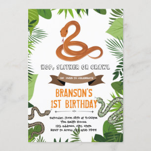 convite para festa tema Cobra