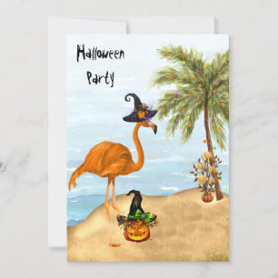 Convite para Festa Tropical de Halloween