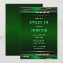 Convite para Festas de aniversário 16 Futurística 