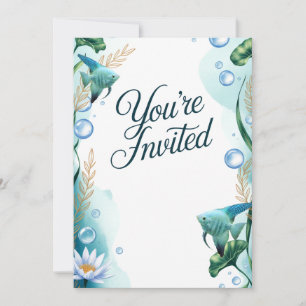 Convite para Festas de casamento de Aquário de Ang