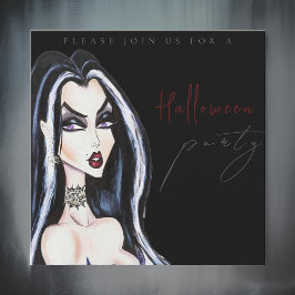 Convite para Festas de Dia das Bruxas Pretas para