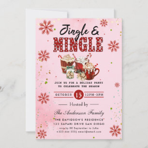 Convite para Festas de Férias Jingle & Mingle