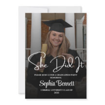 Convite para Festas de formatura Elegante