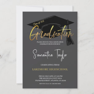 Convite para Festas de formatura Elegante