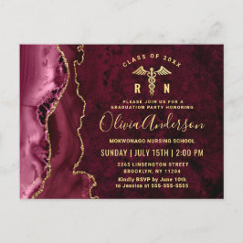 Convite para Festas de formatura moderno Dourado M