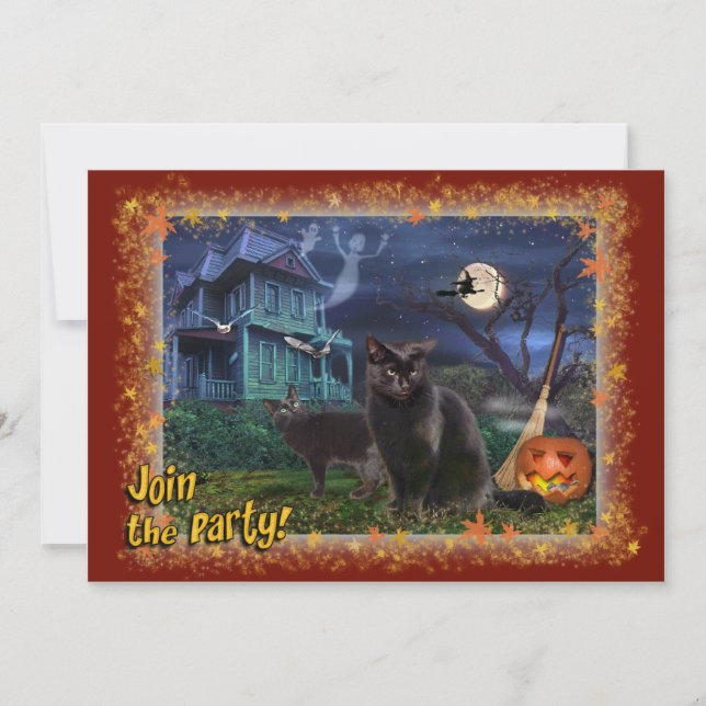 Convite para Festas de Halloween (Frente)