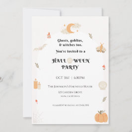 Convite para Festas de Halloween