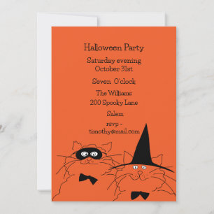Convite para Festas de Halloween