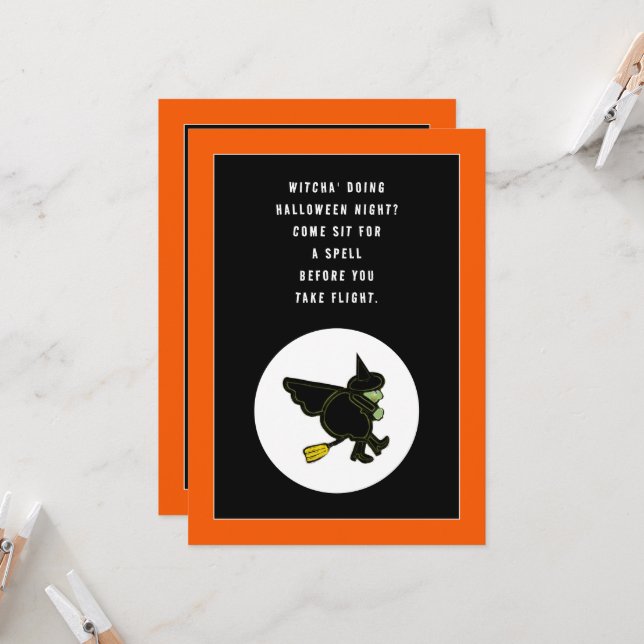 Convite para Festas de Halloween (Frente/Verso In Situ)