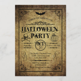 Convite para Festas de Halloween