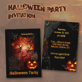Convite para Festas de Halloween