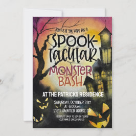 Convite para Festas de Halloween