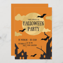 Convite para Festas de Halloween