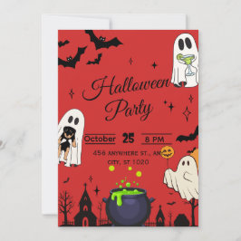 Convite para Festas de Halloween