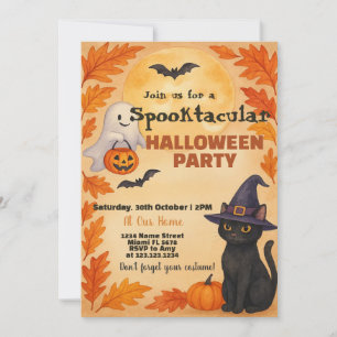 Convite para Festas de Halloween Batatas voadora