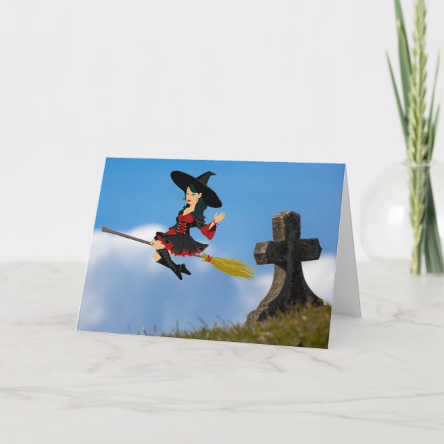 Convite para Festas de Halloween. Cartão (Frente)