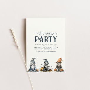 Convite para Festas de Halloween com Skeletons
