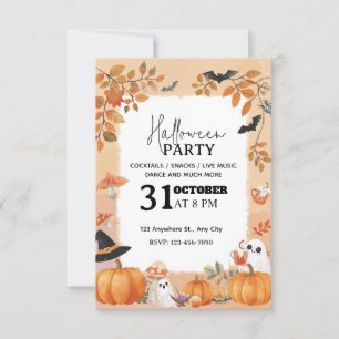 Convite para Festas de Halloween de Molho