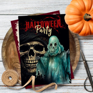 Convite para Festas de Halloween Místico-Fantasma