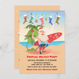 Convite para Festas de Natal em Ilhas Tropicais