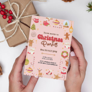 Convite para festas de natal para crianças de nata