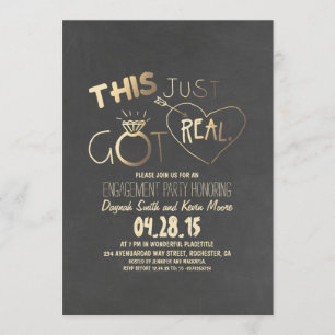 convite para festas de noivado divertido Isto acab