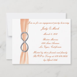 Convite para Festas de noivado do Orange Infinity