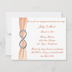 Convite para Festas de noivado do Orange Infinity