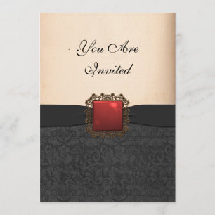 Convite para Festas de noivado Elegante