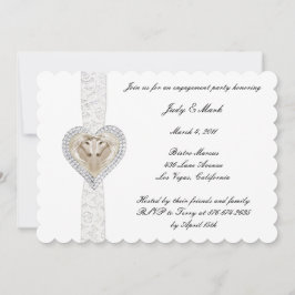 Convite Para Festas de noivado Unicórn E Lace