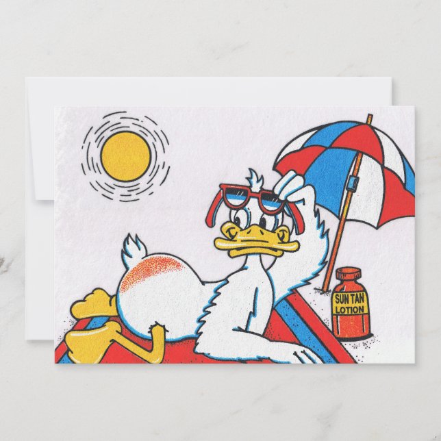 Convite para Festas de Praia (Frente)