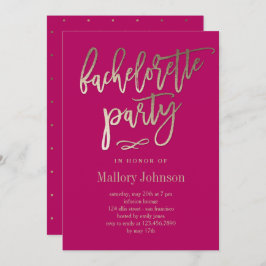 Convite para Festas de solteira de Glimmer Brutos