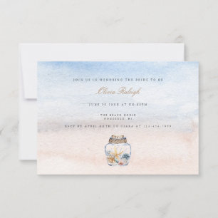 Convite para Festas de solteira de praia tropical