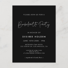 Convite para Festas de solteira minimalista modern