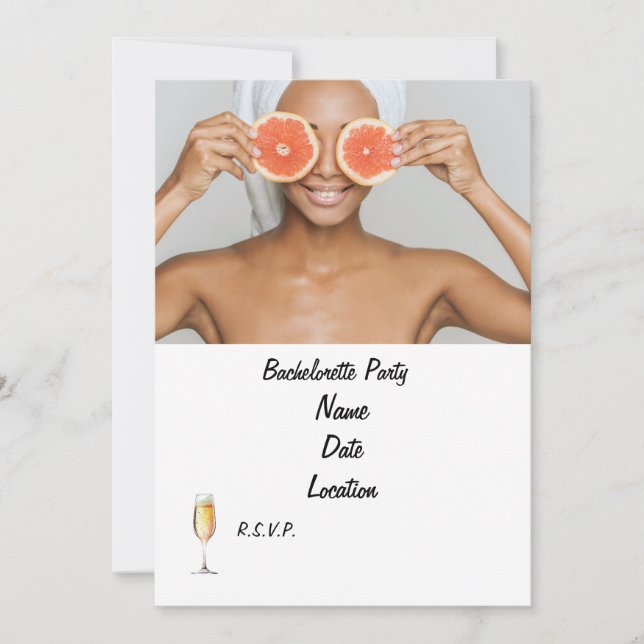 Convite Para Festas de solteira Spa | Personalizad (Frente)