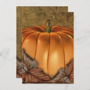 Convite para Festas Médias de Halloween de Bompkin