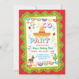 Convite para Fiesta do partido TACO