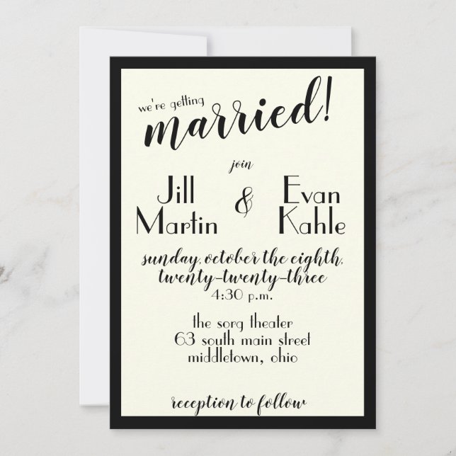 Convite para filme da Vintage 40 (Frente)