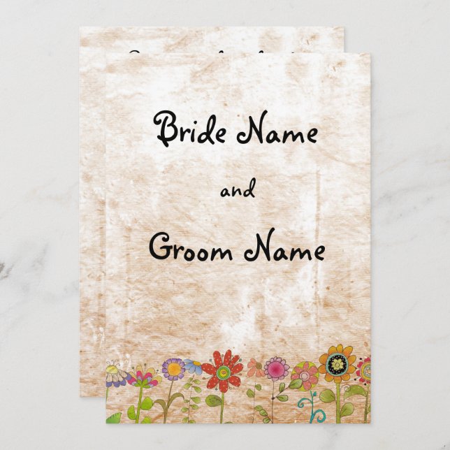 Convite para Flores (Frente/Verso)