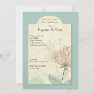 Convite para Flores de Aquarela