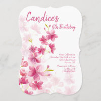 Convite para Flores de Aquarela