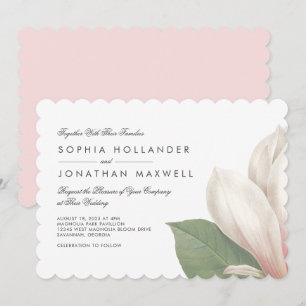 Convite para flores de Magnolia