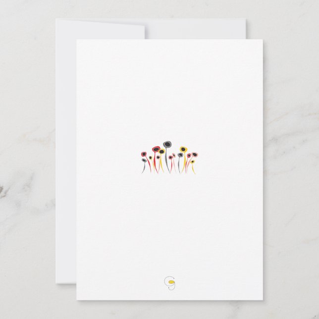 Convite para Flores Retro (Verso)