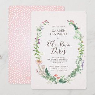 Convite para Flores Selvagens do Jardim Superior d