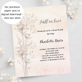 convite para flores silvestres chás de panela